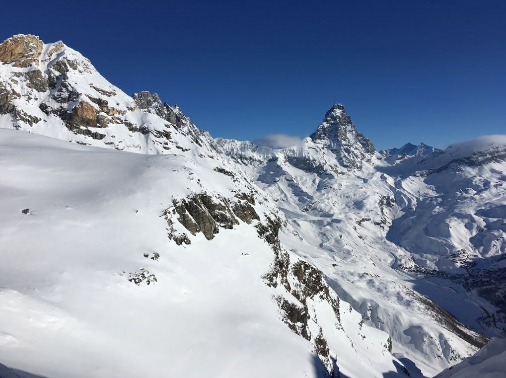 Heliski face au Cervin Heliski face au Cervin