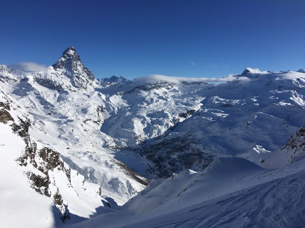 Heliski face au Cervin Heliski face au Cervin