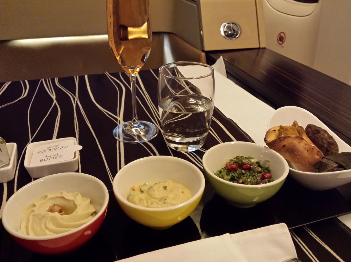 Repas Etihad First Class Repas Etihad First Class