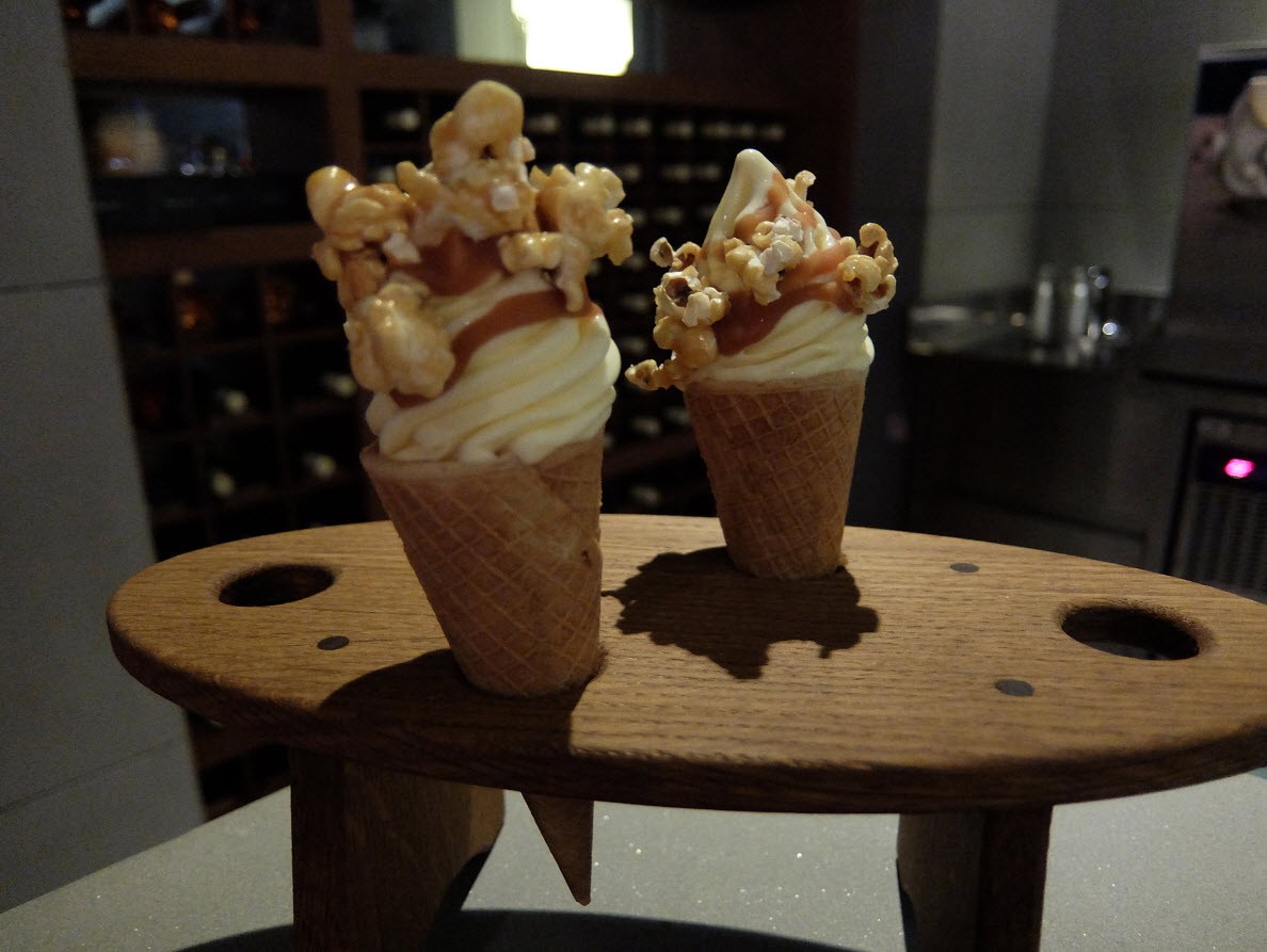 Glace popcorn et mais Glace popcorn et mais