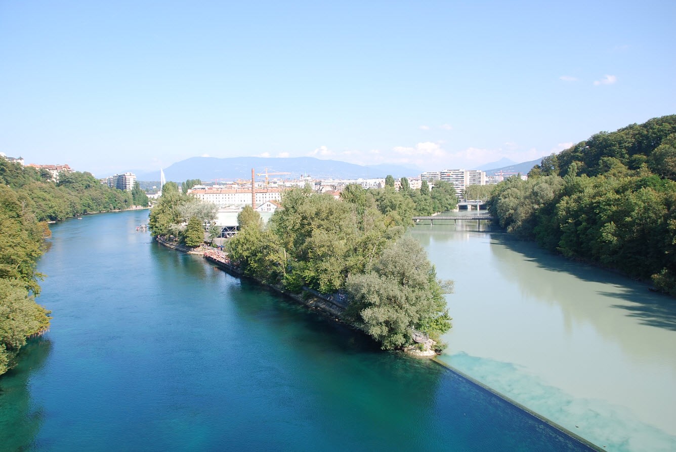 Intersection Arve et Rhone Intersection Arve et Rhone
