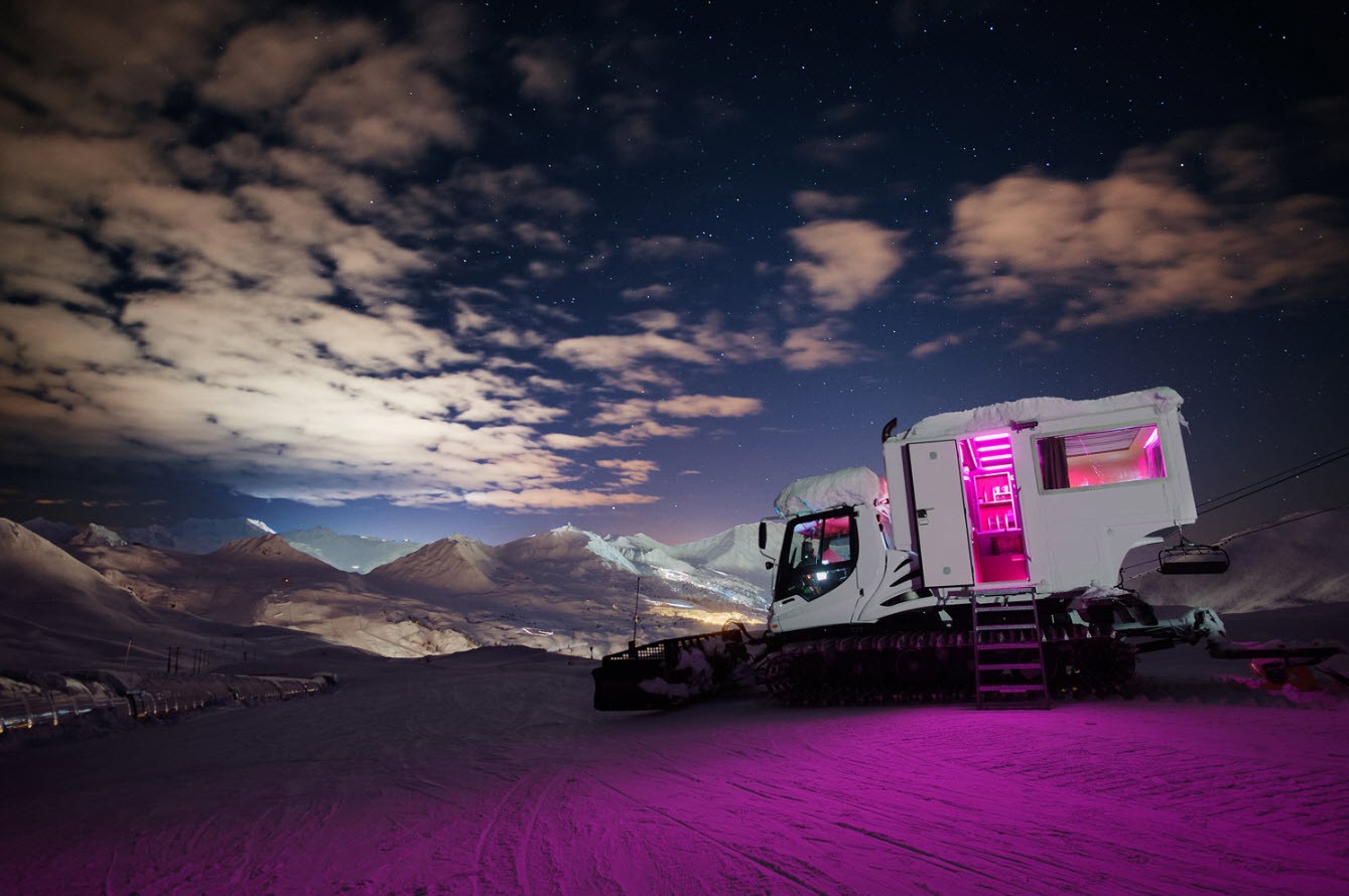 Dormir sur les pistes La Plagne - Over the Moon (c) Foudimages Dormir sur les pistes La Plagne - Over the Moon (c) Foudimages