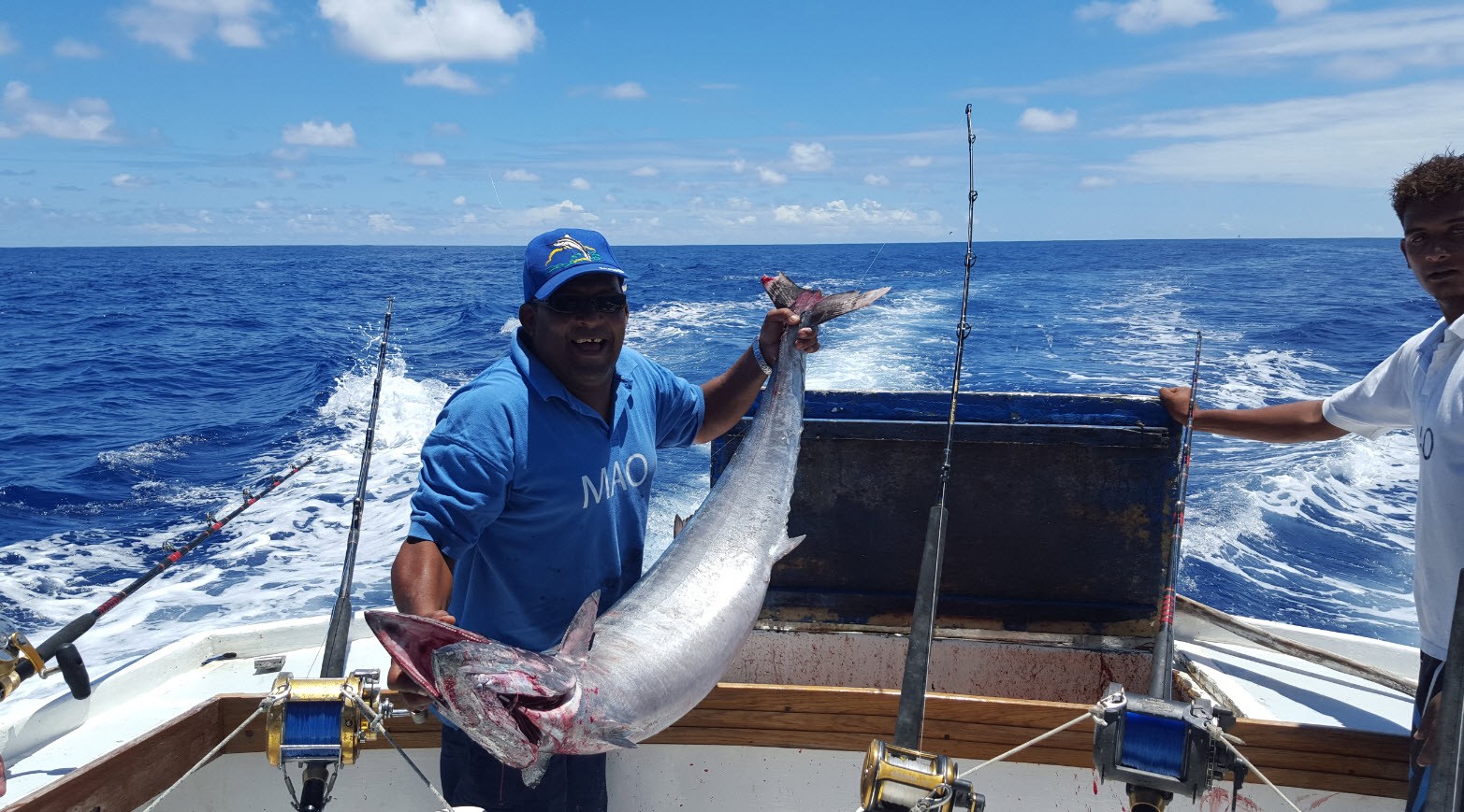 Peche d'un poisson de 40 kilos Peche d'un poisson de 40 kilos