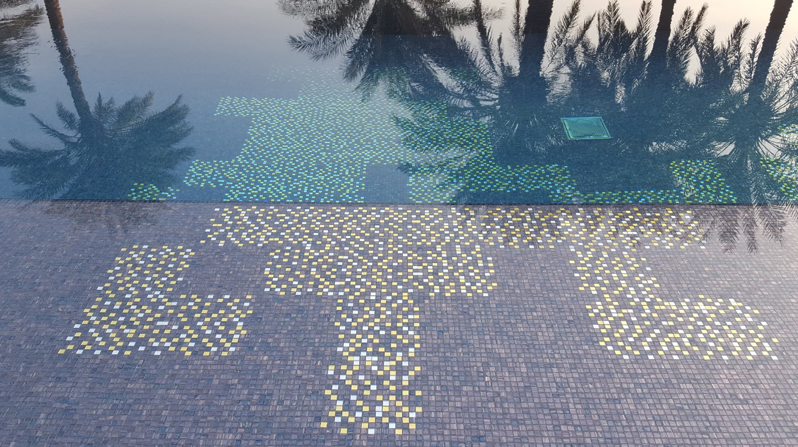 Reflets dans la piscine Reflets dans la piscine
