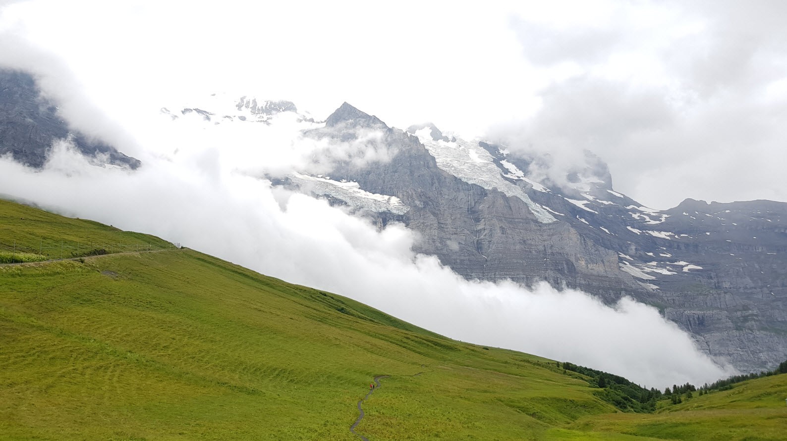 Grindelwald à Kleine Scheidegg en train Grindelwald à Kleine Scheidegg en train