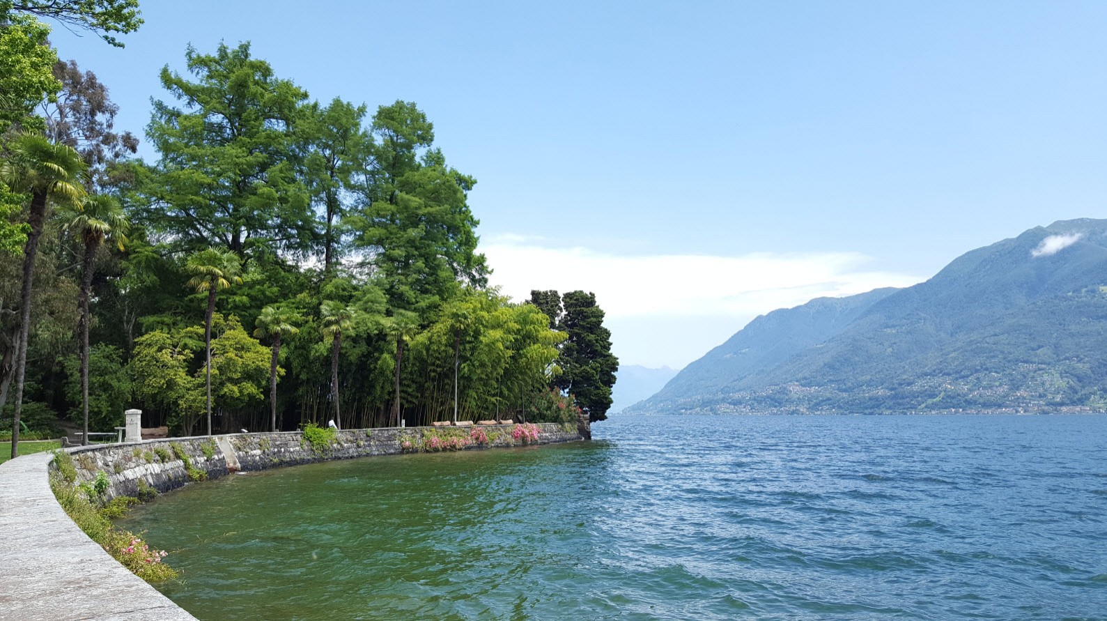 Quitter les iles de Brissago Quitter les iles de Brissago