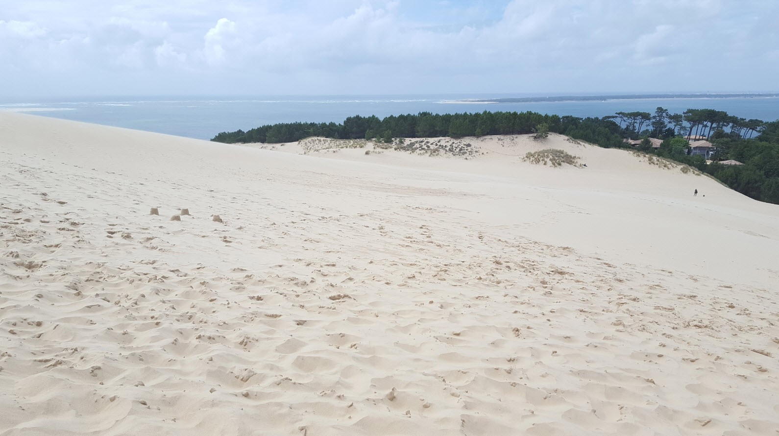 Vue sur la presqu'ile du Cap Ferret et le bassin d'Arcachon Vue sur la presqu'ile du Cap Ferret et le bassin d'Arcachon
