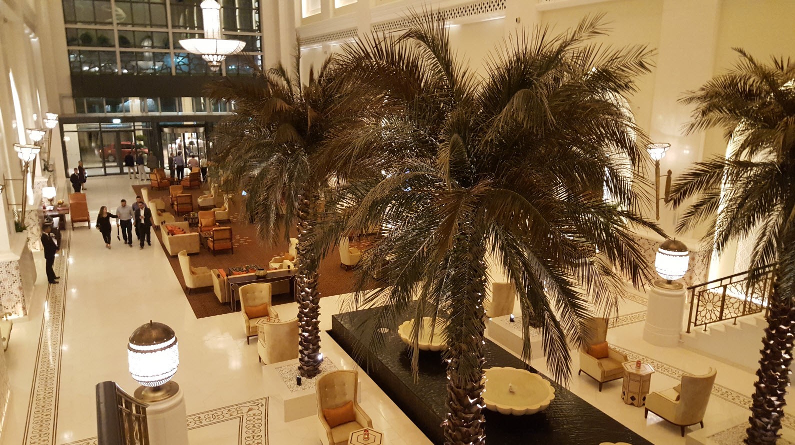 Lobby hotel Bab Al Qasr de nuit Lobby hotel Bab Al Qasr de nuit