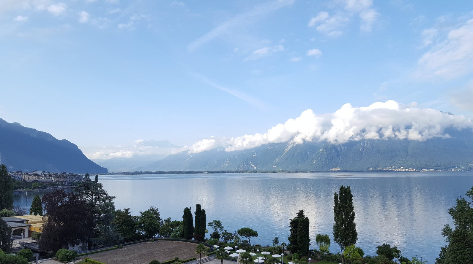 Vue depuis la chambre le matin Vue depuis la chambre le matin