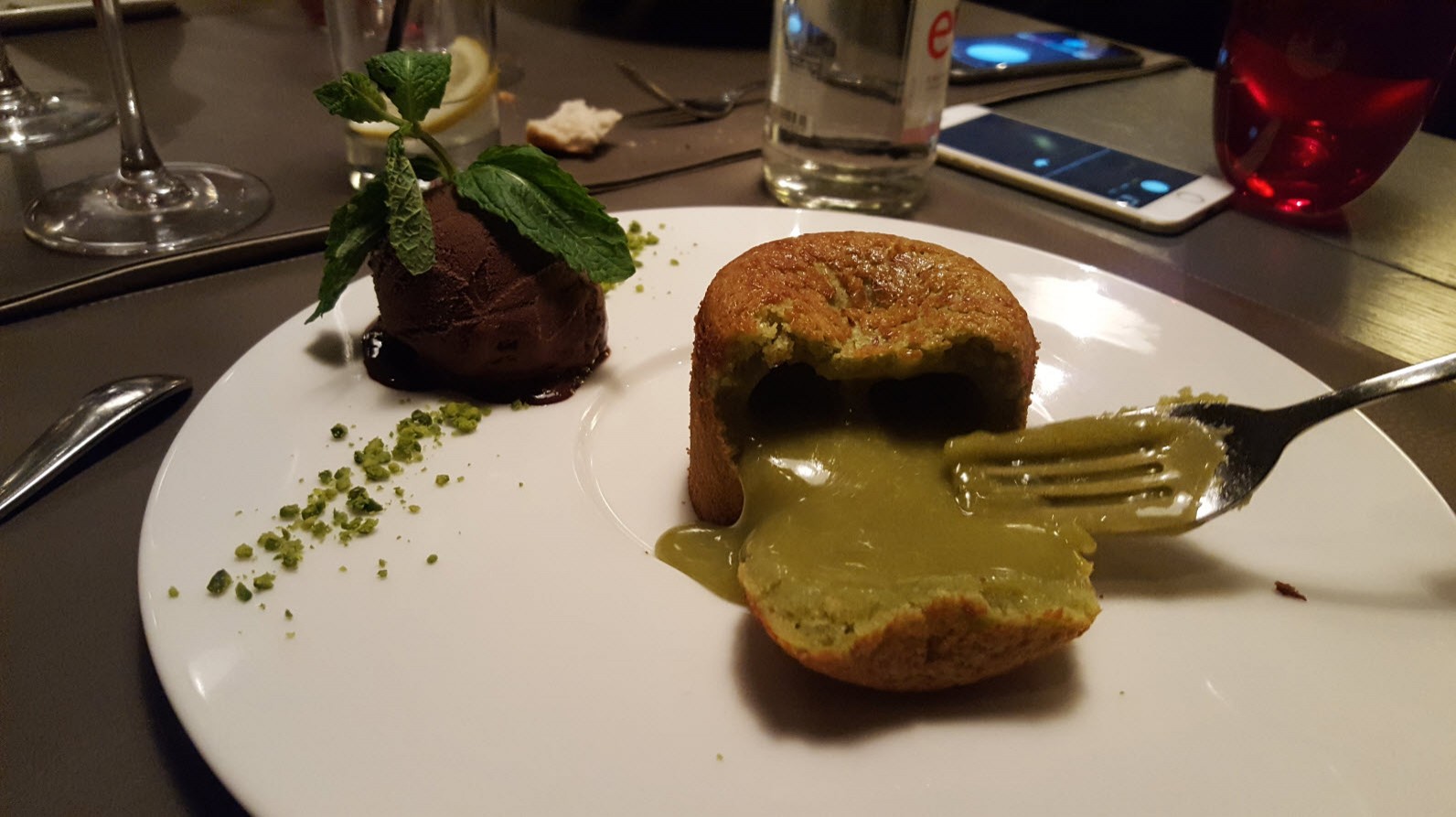 Moelleux coulant à la pistache Moelleux coulant à la pistache