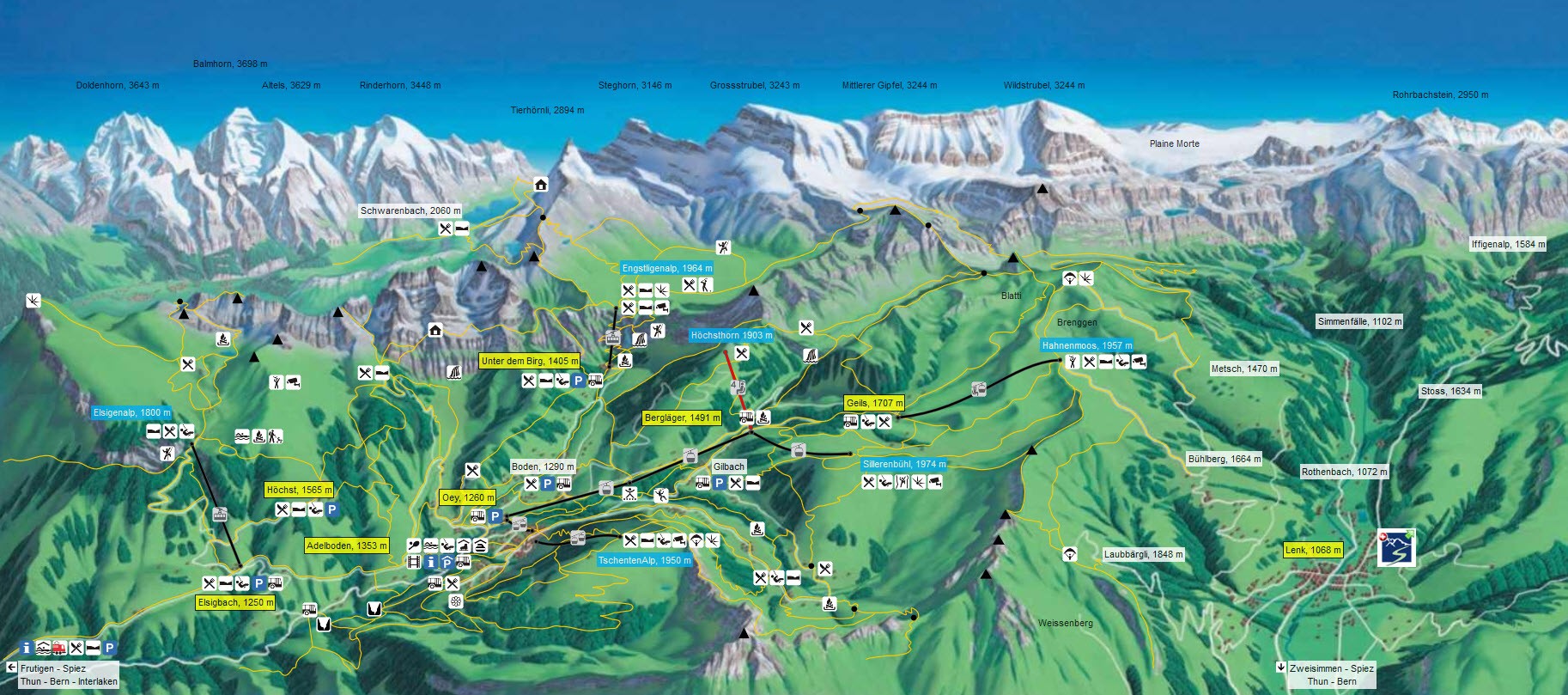 Acces randonnee cascade Adelboden Acces randonnee cascade Adelboden