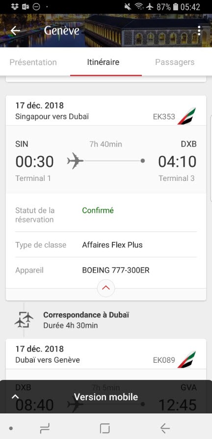 Appli mobile Emirates iphone Appli mobile Emirates iphone