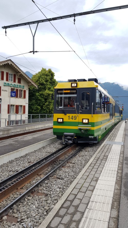 Grindelwald à Kleine Scheidegg en train Grindelwald à Kleine Scheidegg en train