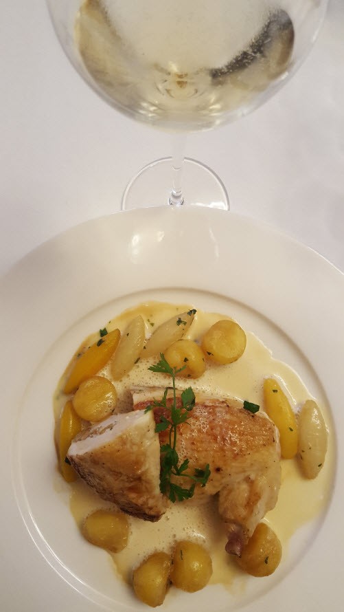Champagne avec plat Champagne avec plat
