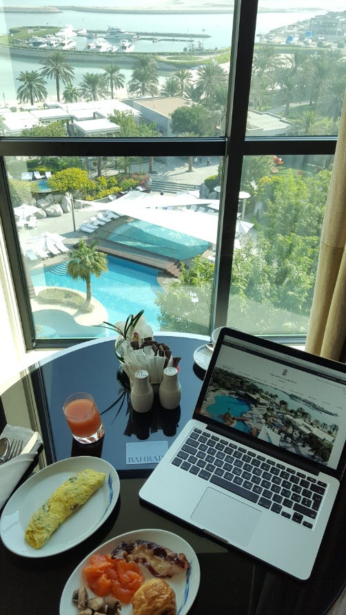 Breakfast with a view Breakfast with a view