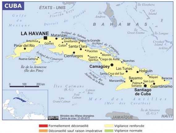 Carte de Cuba Carte de Cuba