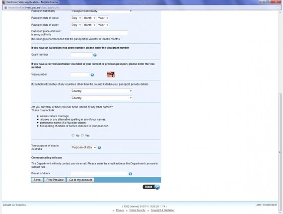 Australie visa 06 Australie visa 06