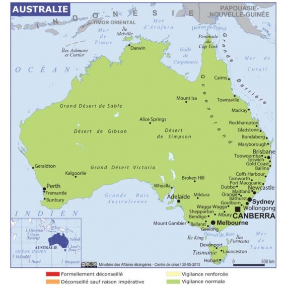 Carte Australie Carte Australie
