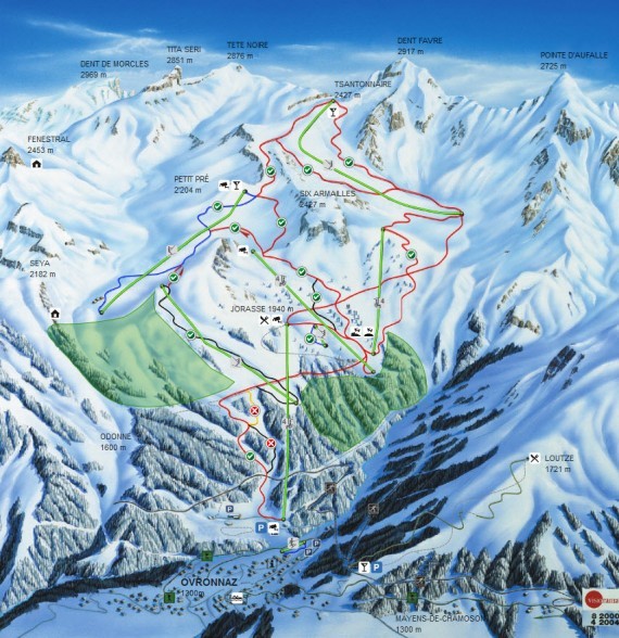 Domaine skiable Ovronnaz Domaine skiable Ovronnaz