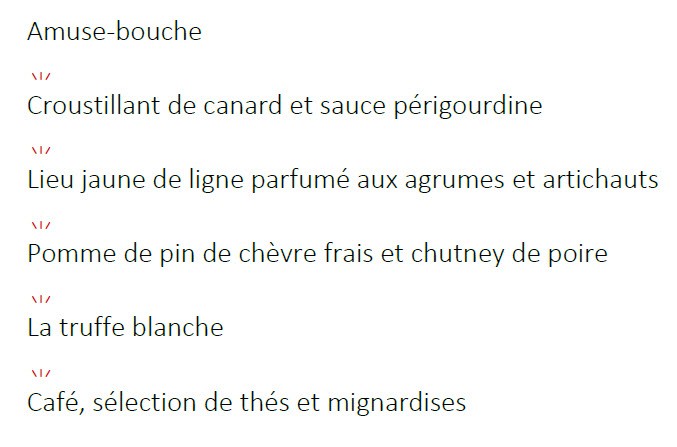 Menu Menu