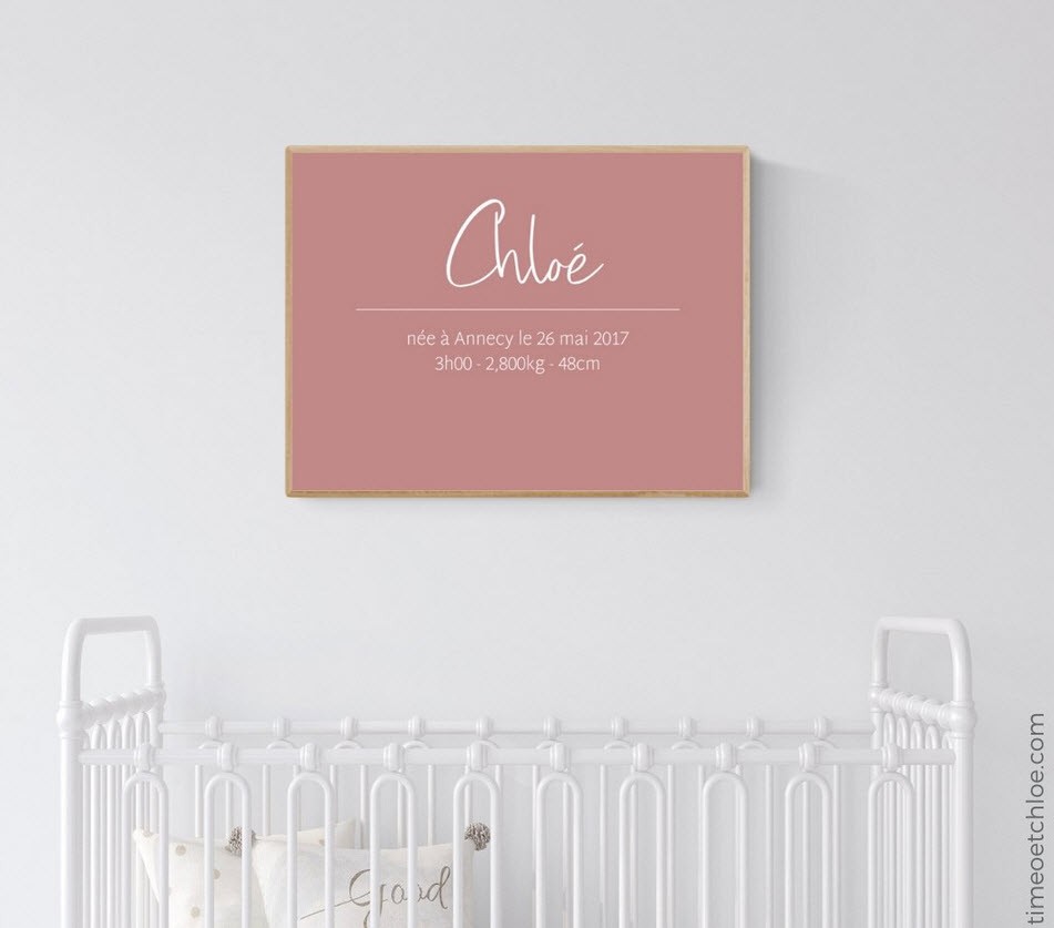 Timeo et Chloe - Affiche naissance Timeo et Chloe - Affiche naissance