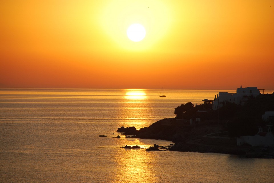 Coucher de soleil sur Mykonos (3)
