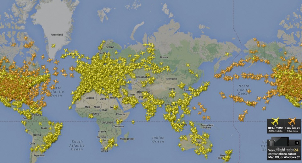 Suivre les vols en direct avec Flight Radar ! Suivre les vols en direct avec Flight Radar !