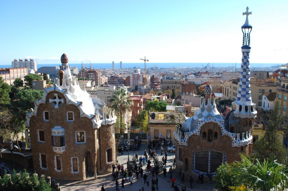 Le Park Güell de Gaudí à Barcelone Le Park Güell de Gaudí à Barcelone