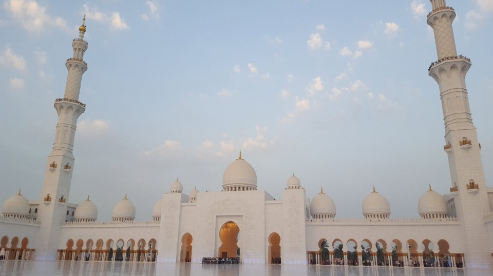 La superbe Grande Mosquée Sheikh Zayed à Abu Dhabi