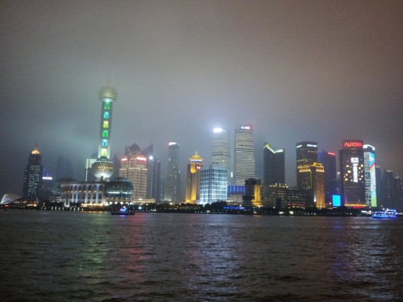 Shanghai by night Bund and Pudong (1)
