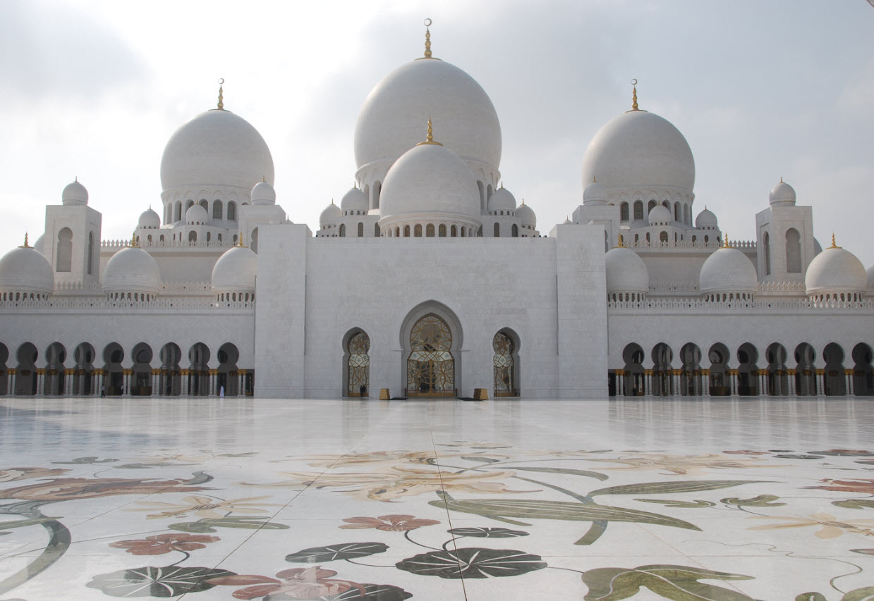 La superbe Grande Mosquée Sheikh Zayed à Abu Dhabi 