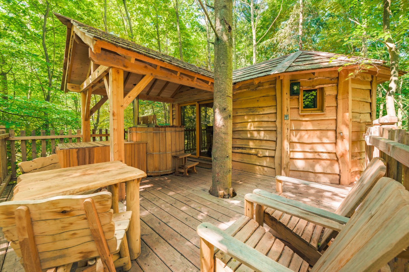 Cabane Lov'Nid Spa - (c) Coucoo Grands Chênes Cabane Lov'Nid Spa - (c) Coucoo Grands Chênes