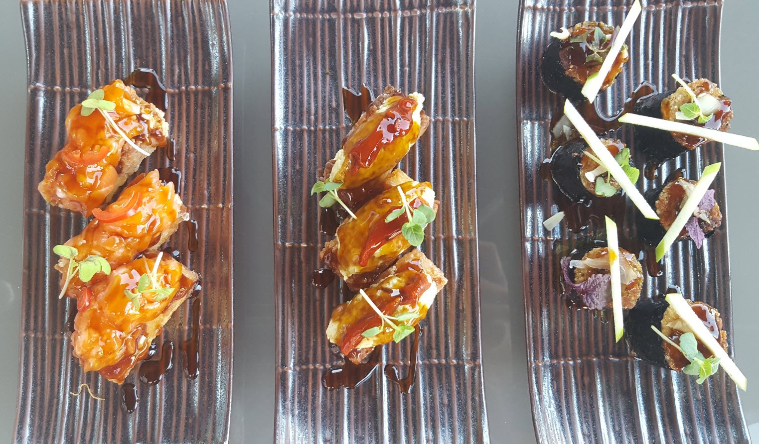 Nigiri Crispy et maki poele au foie gras Nigiri Crispy et maki poele au foie gras