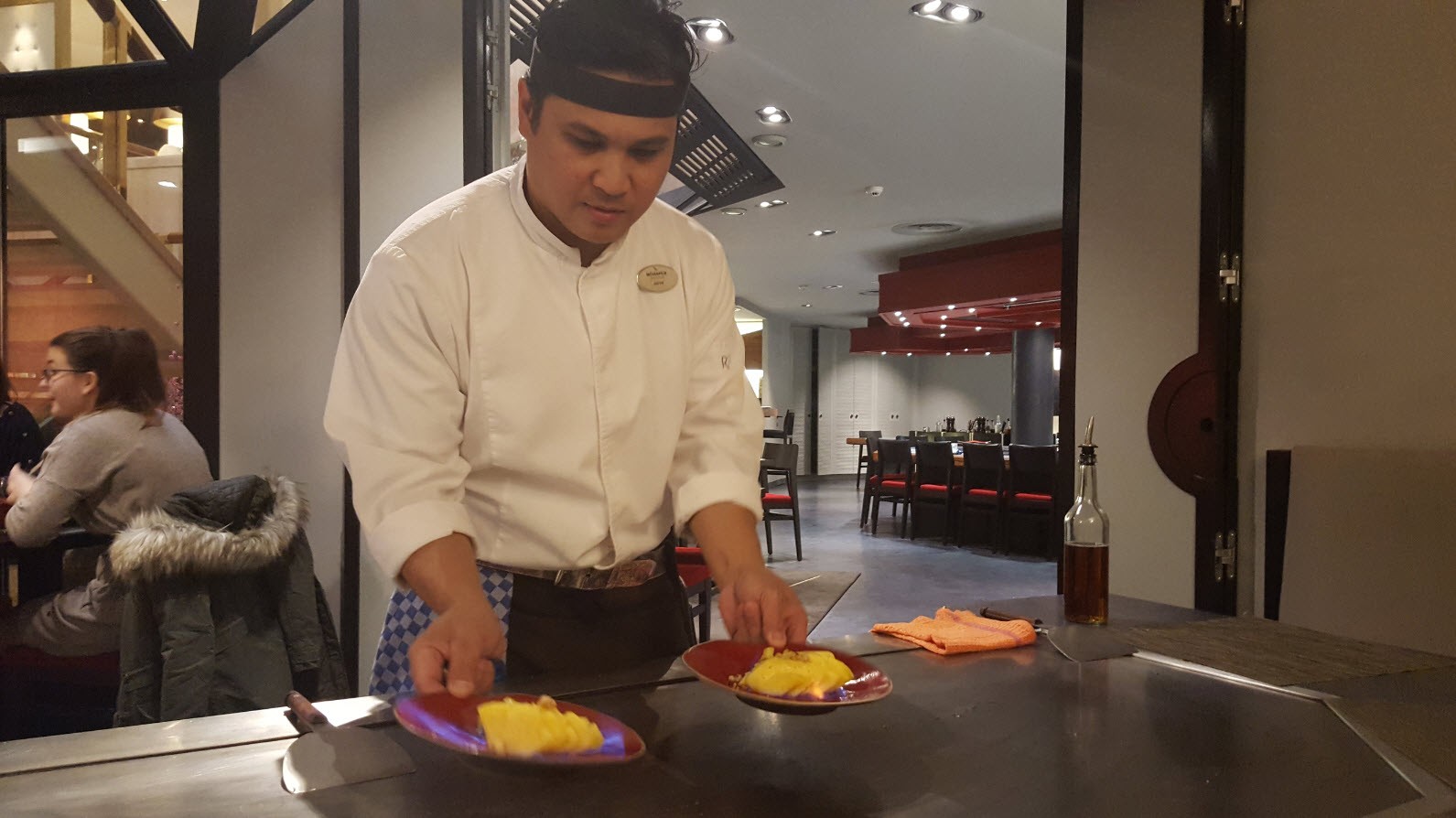 Preparation ananas flambe Preparation ananas flambe