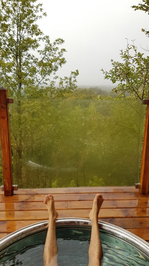 Terrasse avec jacuzzi et vue Terrasse avec jacuzzi et vue