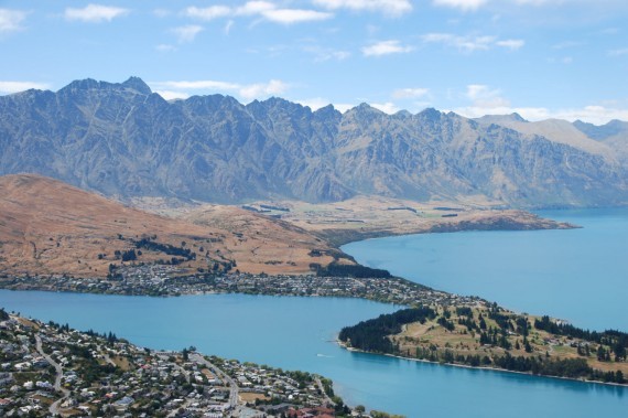 Queenstown from the top 10 Queenstown from the top 10