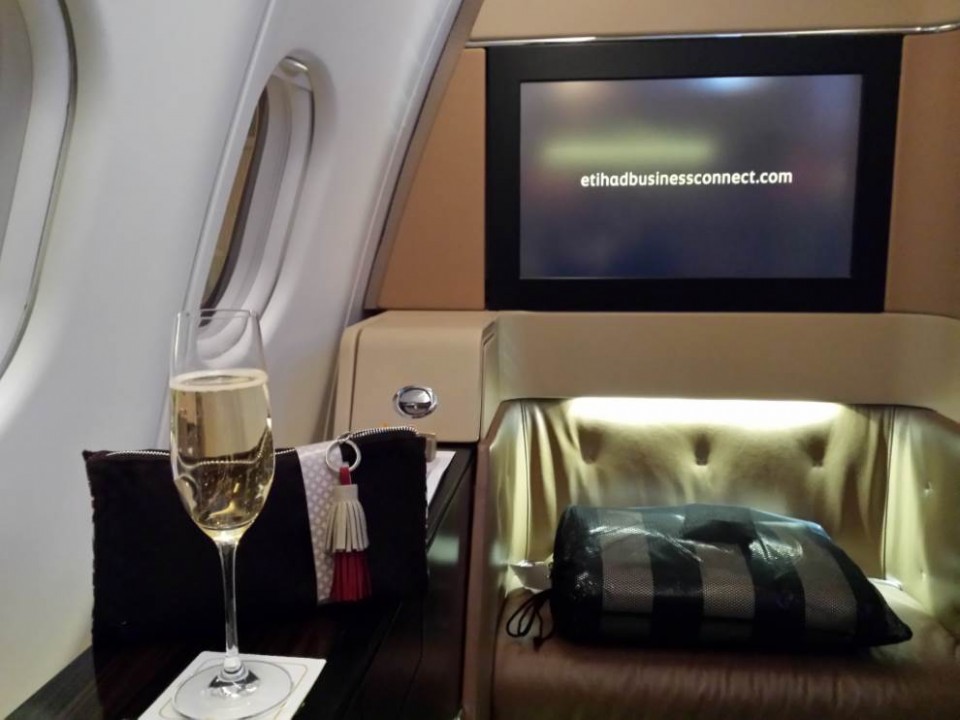 Etihad Airways First Class (Genève-Abu Dhabi)