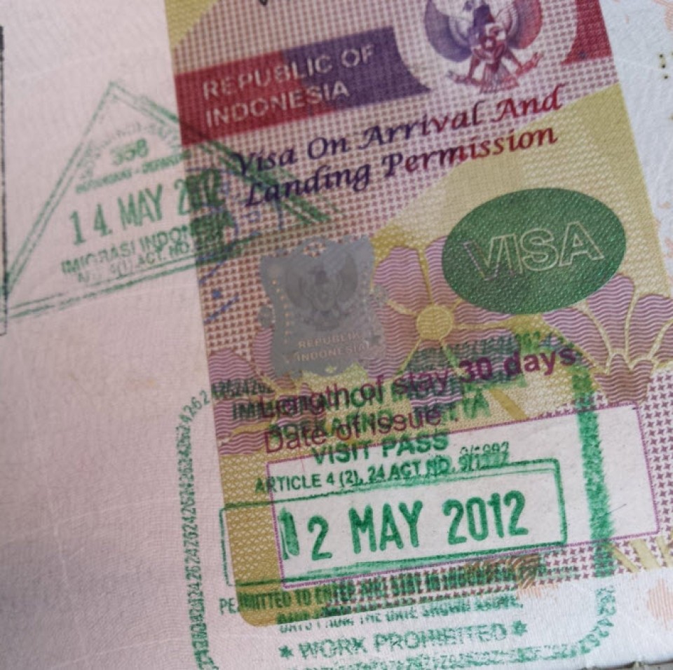 Je suis entrée en Indonésie sans passeport Je suis entrée en Indonésie sans passeport