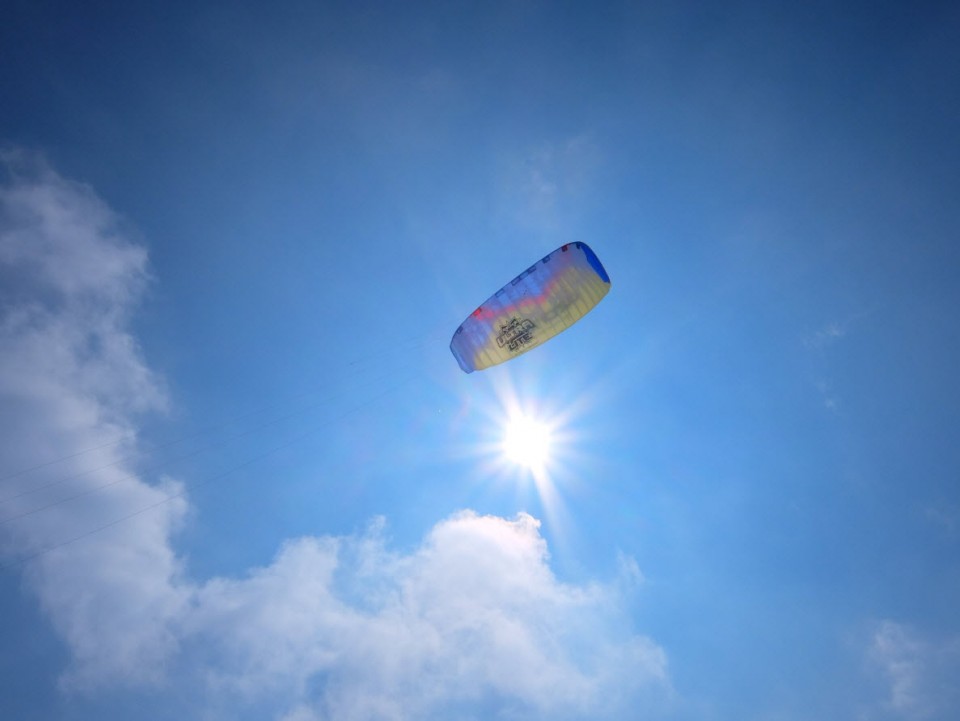 J'ai testé le snow kite à La Thuile en Italie
